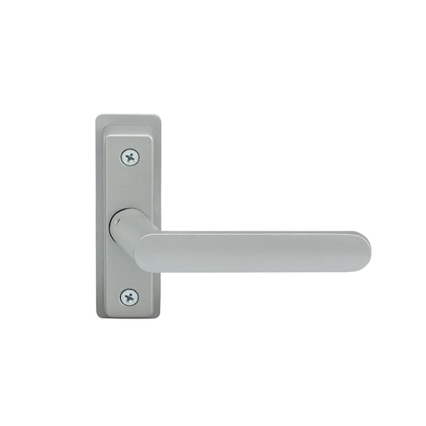 Flat Euro Lever Trim without Return, For 2-1/4 In. to 2-1/2 In. Thick Door, RH or RHR Paint